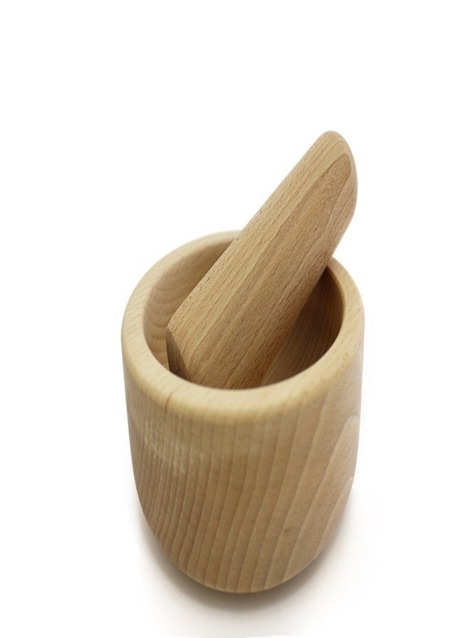 CALDER Paderno World Cuisine Beechwood Mortar and Pestle, Brown - Image 2