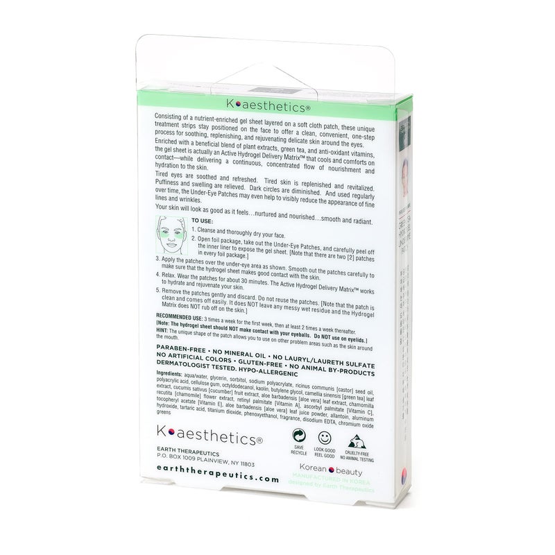 Earth Therapeutics Hydrogel Under-Eye Recovery Patch - â€“ Reduce Wrinkles, Puffy Eyes, Dark Circles â€“ Revitalize & Refresh Your Skin - 5 Pairs (10 Patches) - Image 2