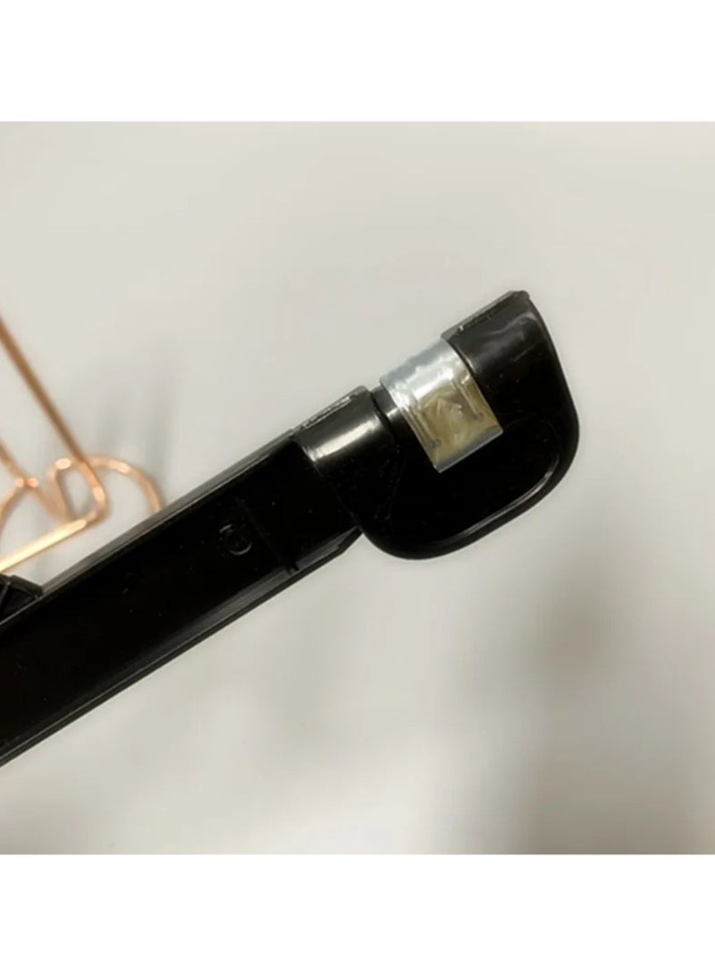 أورتوك 12 قطعة من الشماعات السفلية مع مشابك معدنية قوية، شماعات بلاستيكية موفرة للمساحة، شماعات ملابس بمشابك مانعة للانزلاق، شماعات بنطلون سوداء بمشبك دفع لأعلى للبنطلون والجينز والفستان والقميص - 31 × 10 سم - Image 5