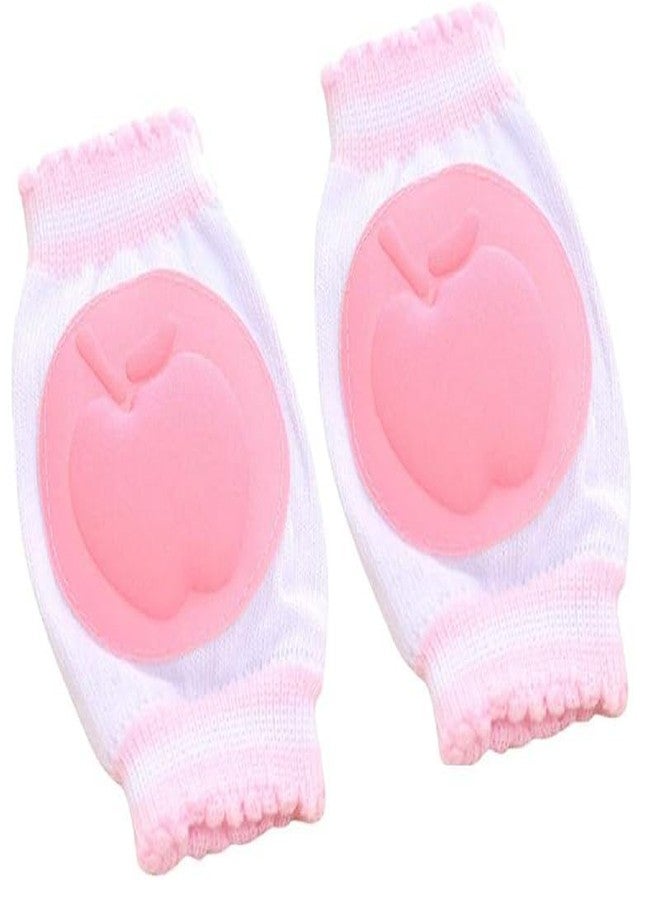 Wisik enterprise Baby Smiley Knee Pads for Crawling | Anti-Slip Padded Stretchable Elastic Cotton Soft Breathable Comfortable Knee Cap Elbow Safety Protector | gift for baby shower (1 pair) - Image 1