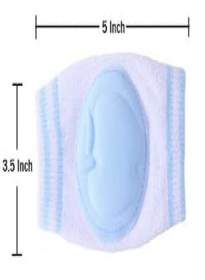 Wisik enterprise Baby Smiley Knee Pads for Crawling | Anti-Slip Padded Stretchable Elastic Cotton Soft Breathable Comfortable Knee Cap Elbow Safety Protector | gift for baby shower (1 pair) - Image 3