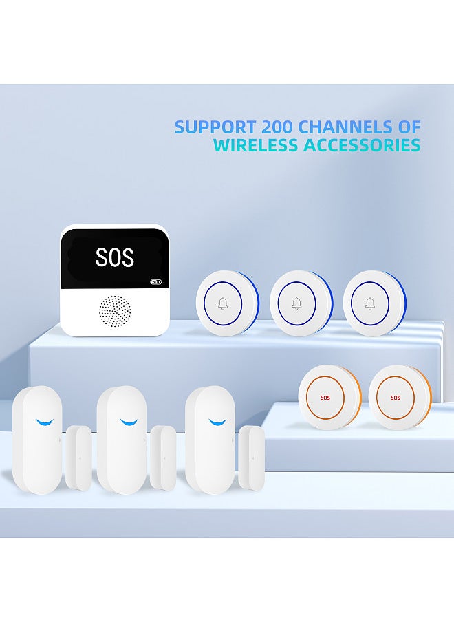 Generic - WiFi Tuya Smart Wireless Caregiver Pager Emergency Button Caregiver Pagers Elderly Alert Button App Alert Nurse Call Help System for Seniors Patients - Image 1