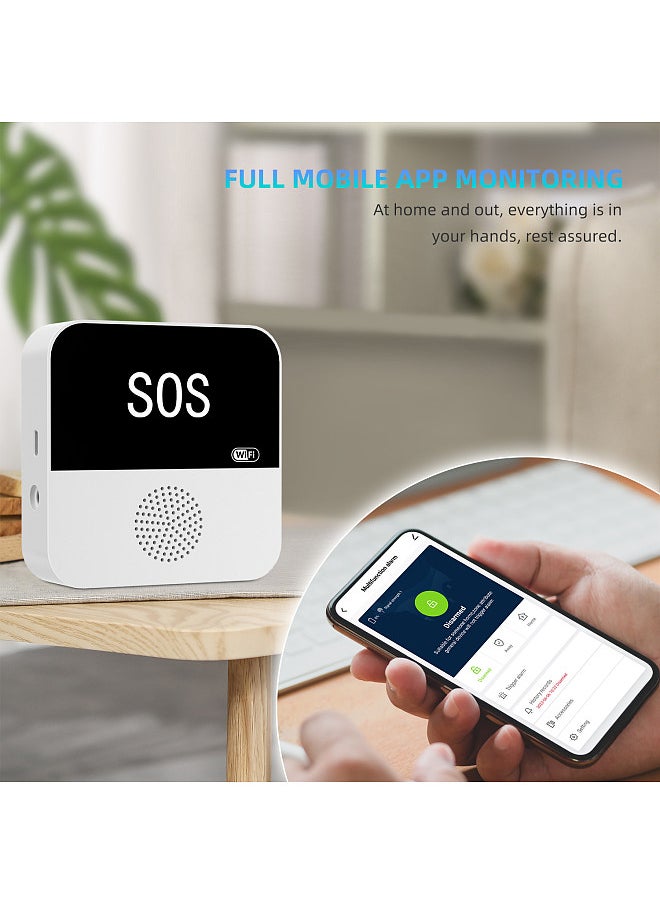 Generic - WiFi Tuya Smart Wireless Caregiver Pager Emergency Button Caregiver Pagers Elderly Alert Button App Alert Nurse Call Help System for Seniors Patients - Image 1