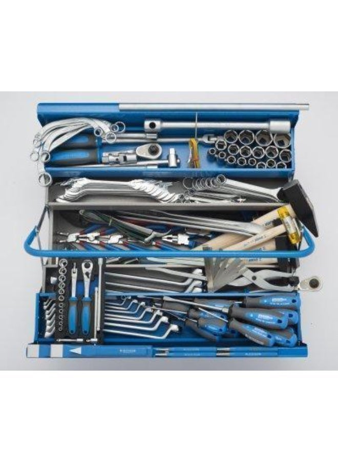 Tool Box 43cm - 4 Layer Tool Storage Box, Enlarged Style- Blue x Grey, - Image 5