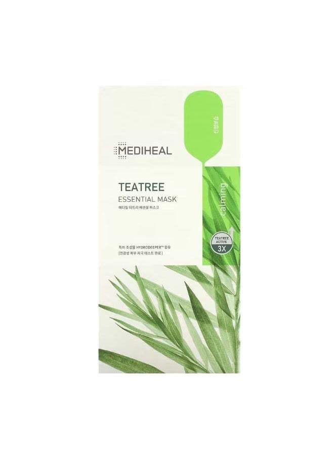 MEDIHEAL Tea Tree Essential Beauty Mask 4 Sheets 0.81 fl oz 24 ml Each  - Image 2
