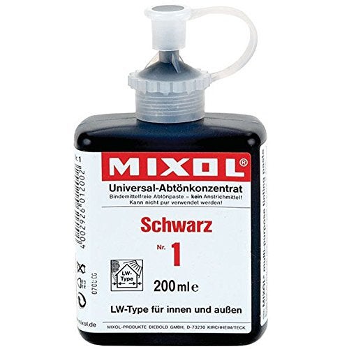 MIXOL ميكسول : صبغة عالمية : 200 مل : أسود - Image 1