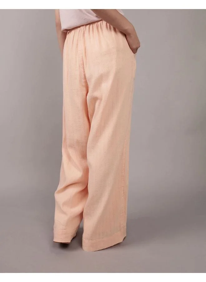 American Eagle AE High-Waisted Wide-Leg Gauze Pant