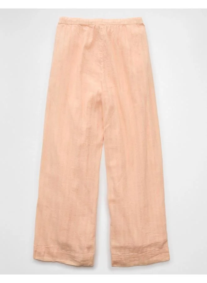 American Eagle AE High-Waisted Wide-Leg Gauze Pant