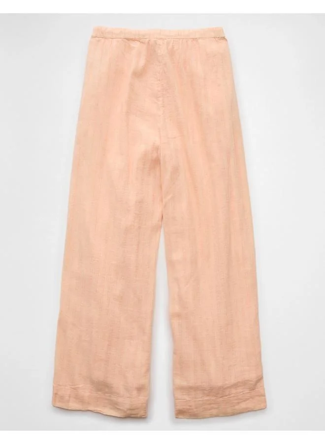 American Eagle AE High-Waisted Wide-Leg Gauze Pant