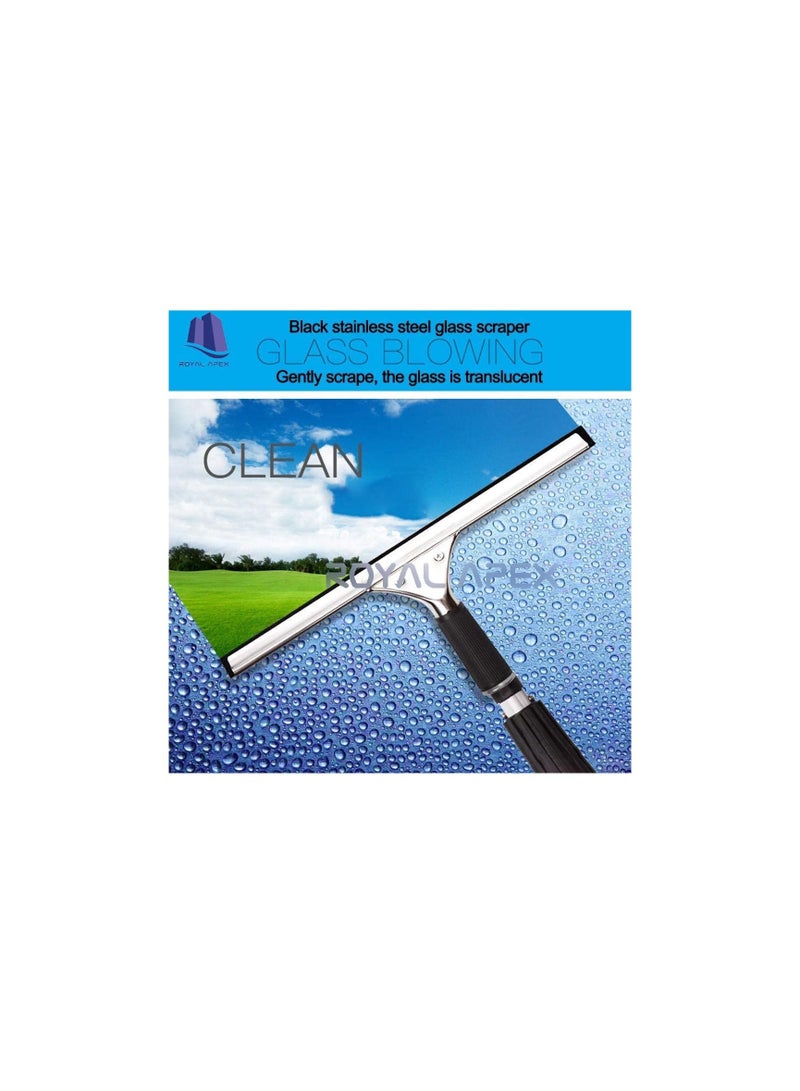 Generic Stainless Steel Glass Wiper for Car Floor Bathroom Mirror Wiper Windows Glass Cleaning (45 CM)  - Image 3