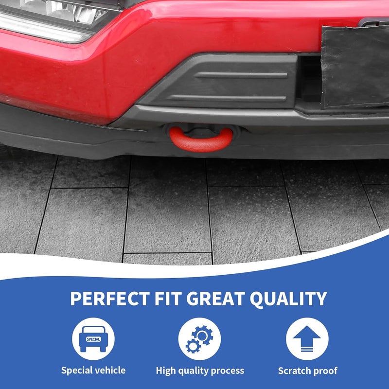 RAZPOY Red Tow Hook Cover for Ford F150 2004-2024 - Image 4