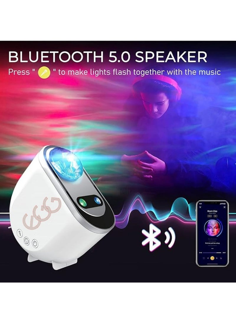 إج جهاز عرض نجوم ثلاثي الوظائف بإضاءة LED بروجيكتور مع سماعة بلوتوث وضوضاء بيضاء  - Image 5