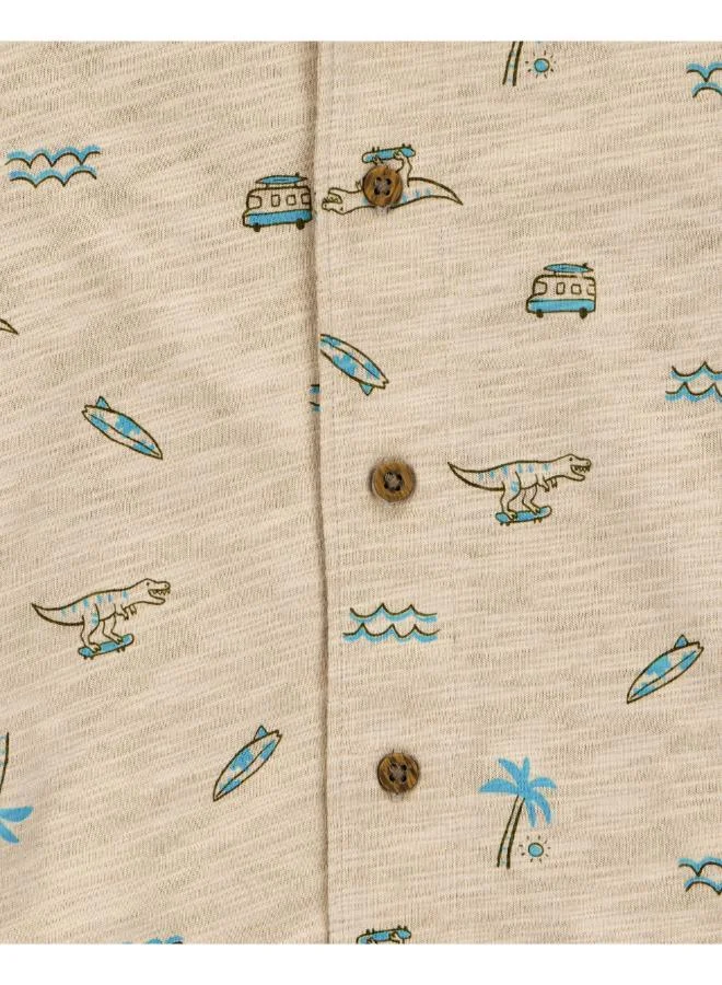 كارترز تيشيرت أطفال مطبوع بأكمام قصيرة