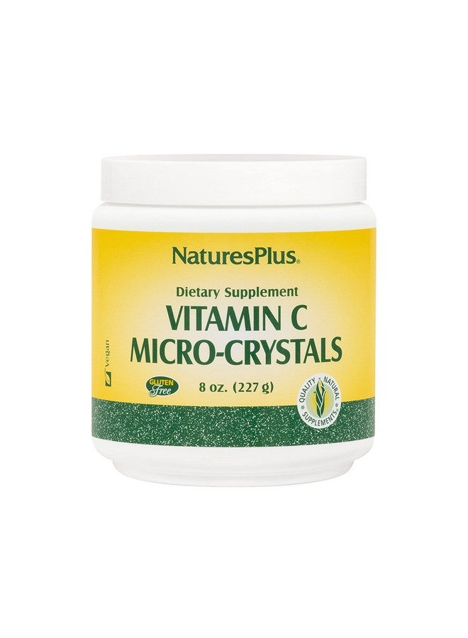 Nature's Plus Naturesplus Vitamin C Microcrystals 5000 Mg 8 Oz Vegetarian Powder Unflavored Natural Immune Support Supplement Antioxidant Freeradical Defense Glutenfree 45 Servings - Image 1