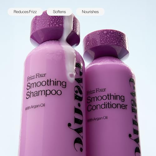 Eva NYC Anti-Frizz Shampoo with Argan Oil + Sunflower Seed Oil - Soft, Manageable, Shiny + Nourished Hair - For Frizzy, Medium to Thick Hair Types - Warm Vanilla Scent - 10 fl oz - Image 5