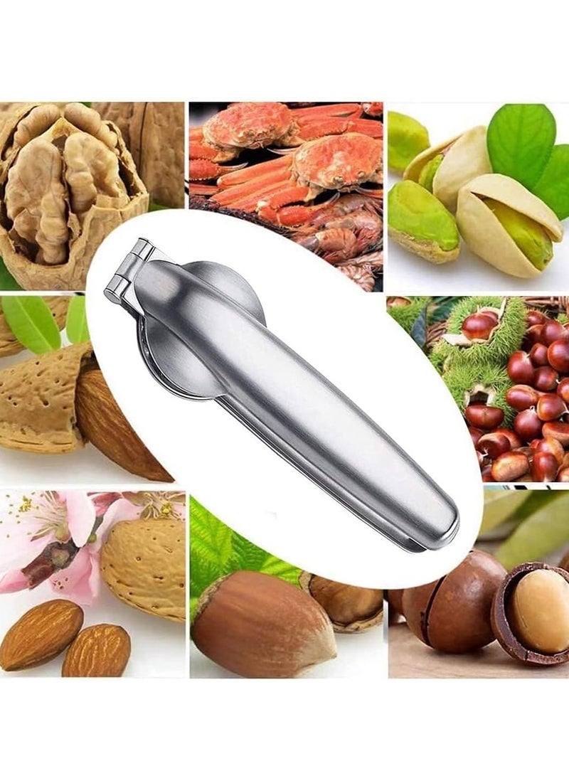 Nakhl Nutcracker Chestnut Clip,430 Stainless Steel Chestnut Cutter Tool Pistachio Nut Opener Macadamia Nut Knife,Walnut Opener,Metal Nut Opener Plier Multifunction Nutcracker - Image 3