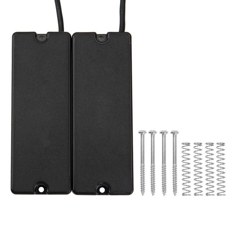 2Pcs Yootones 5String Bass Pickups Replacement Compatible with Bass Guitar ReplacementBlack