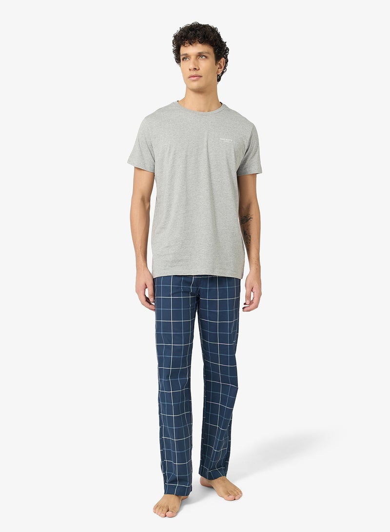 Hackett Crew Neck T-Shirt And Pajama Set - Image 1