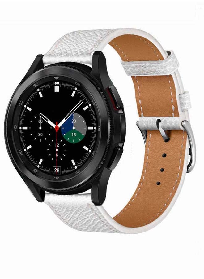 بيرفيي سوار بديل من الجلد الطبيعي لساعة سامسونج جالاكسي 4 مقاس 42/46 مم متعدد الألوان - Image 2