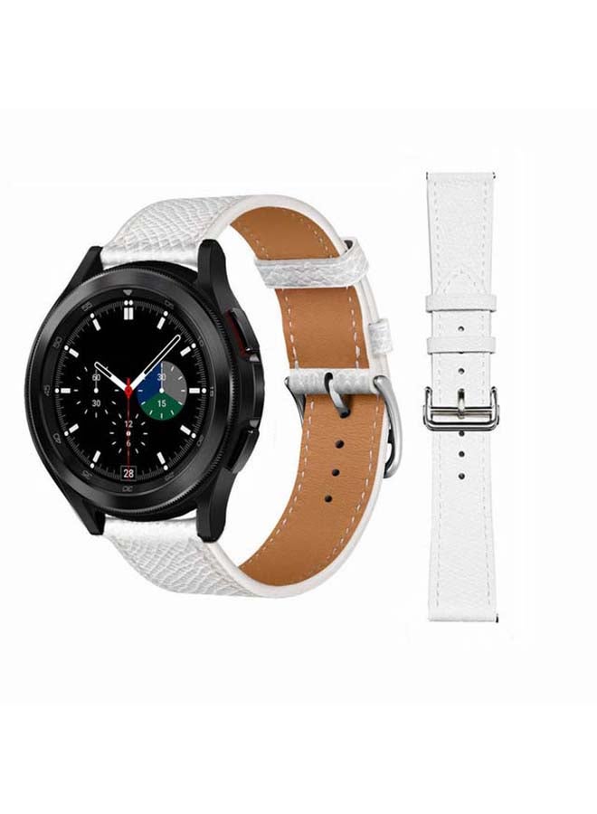 بيرفيي سوار بديل من الجلد الطبيعي لساعة سامسونج جالاكسي 4 مقاس 42/46 مم متعدد الألوان - Image 1