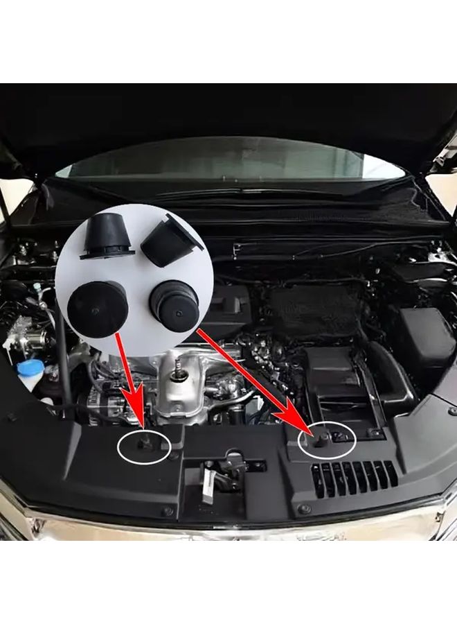 2Pcs Car Engine Hood Rubber Cushion For Honda Accord Civic CRV - Image 4