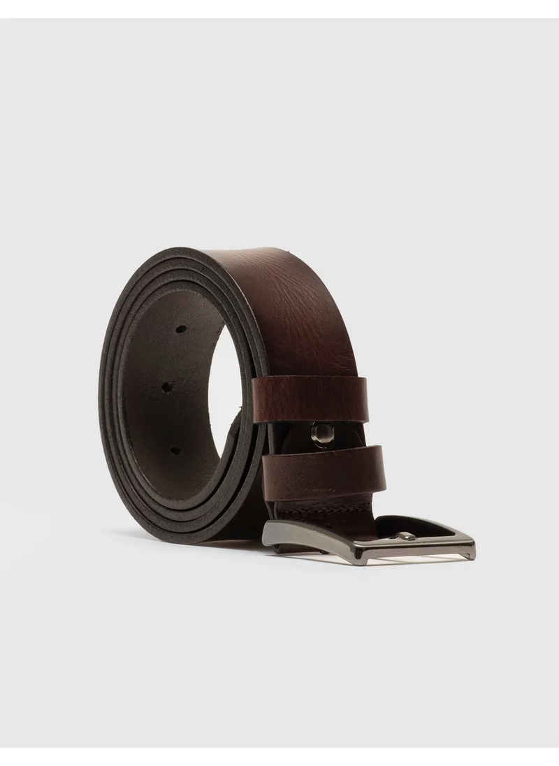Cabani Genuine Leather Brown Men's Belt