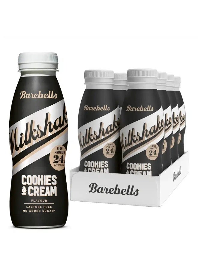 Barebells Protein Shake 330ml – Cookies & Cream Flavor (Pack of 8) - Image 1