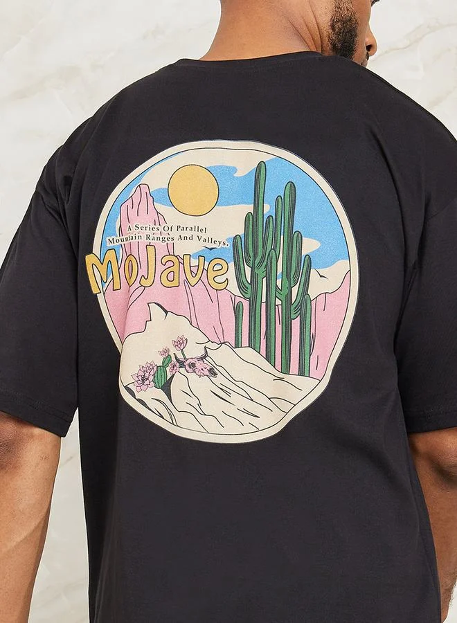 Styli Mojave Graphic Print Oversized T-Shirt
