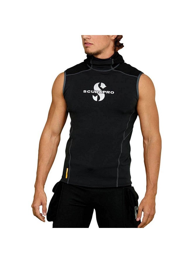 Scubapro Men'S 1Mm Hybrid Hooded Diving Vest, Medium, Black  - Image 3