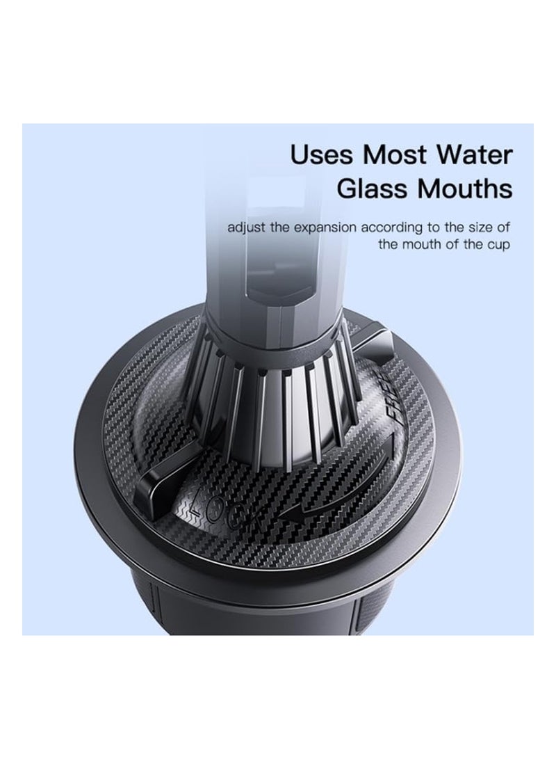 Yesido C195 Mobile Phone Holder Cup Mount Tightly Grip Design 360 Rotational Adjustable Car Cup Holder - Black - Image 5