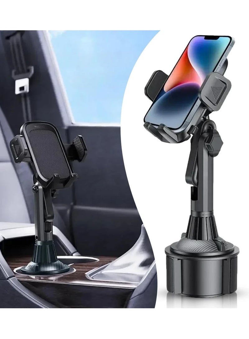 Yesido C195 Mobile Phone Holder Cup Mount Tightly Grip Design 360 Rotational Adjustable Car Cup Holder - Black - Image 1