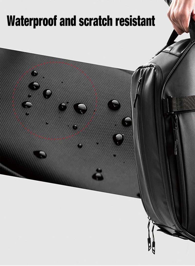 GGOOT Bike Reflective Rear Rack Bag,Water Resistant Bicycle Saddle Panniers | Rear Seat Bag Cycling Bike Carrier Backseat Storage Luggage Saddle Shoulder Bag - Image 3