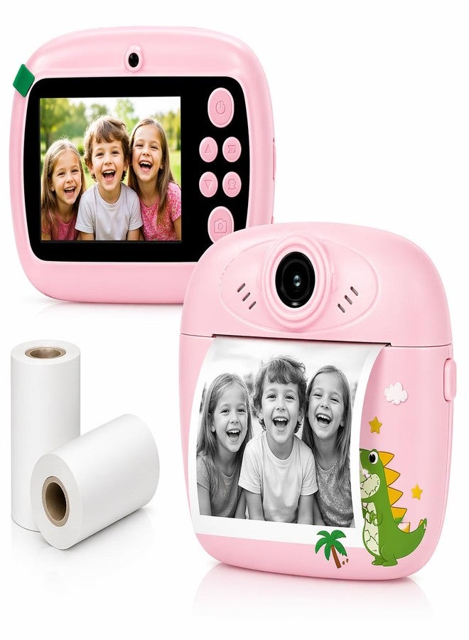 Casaquin PJ1 Kids Instant Print Camera | HD Digital Camera with Inkless Printing | Fun Toy Camera with Games | 2 Paper Rolls Included, Multicolor (Color Subject to Availability) - Image 1