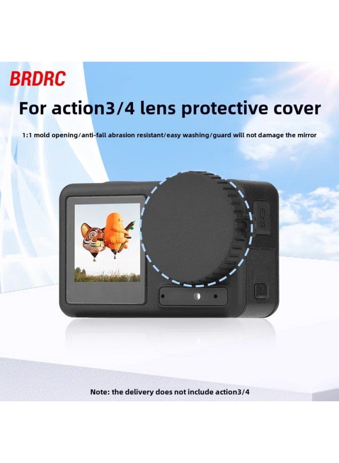 Generic Applicable To Dajiang OSMO ACTION4 Lens Cover ACTION3 Sports Camera Silicone Protective Cover Cover Accessories-Color:OSMO ACTION 4/3 Lens Cap (2 Pack)  - Image 2