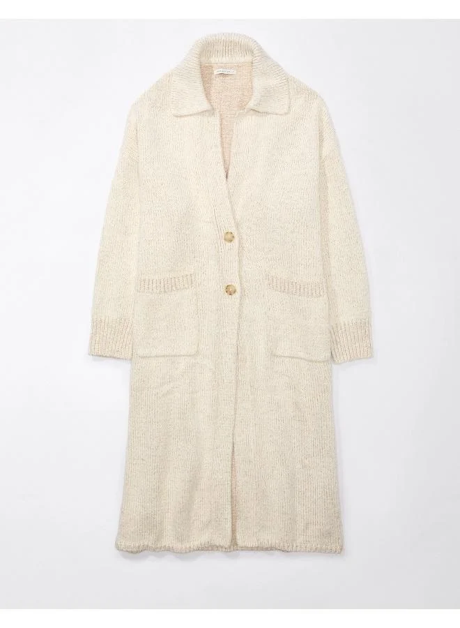 American Eagle Pocket Detail Longline Cardigan