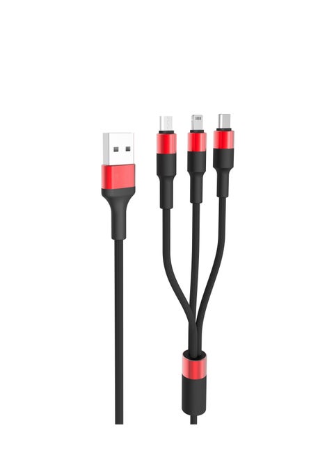 3 in 1 Power Line Fast Charge Cable 1.2m