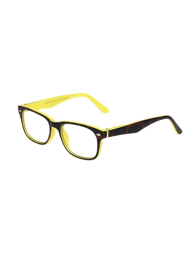 Foster Grant Billy Blue Light Glasses For Kids, Tortoise/Citron  - Image 1