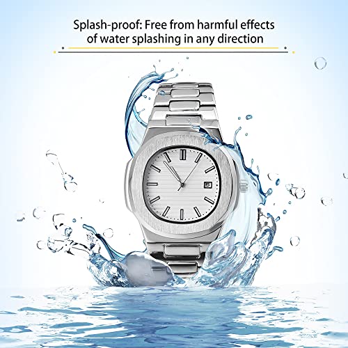 BARAMON Wrist Watches for Men, Nautilus Stainless Steel Quartz Movement Date Luxury Style Men's Luminous Hands Casual Business Watches - Image 3