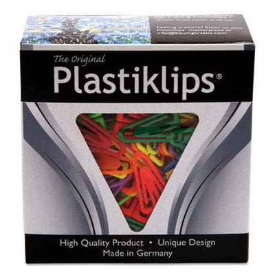 Baumgartens Plastiklips Paper Clips Medium Size 500 Pack ASSORTED Colors (LP-0300) - Image 4