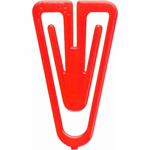 Baumgartens Plastiklips Paper Clips Medium Size 500 Pack ASSORTED Colors (LP-0300) - Image 1