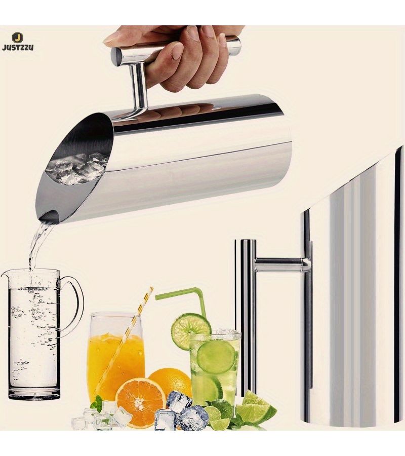 Silver Stainless Steel Kettle 1L Stovetop Safe for Boiling Water - Image 1