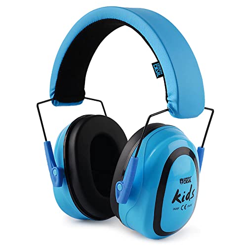 GREEN DEVIL Kids/Toddler Ear Protection Safety Ear Muffs Design For Age 3-16 Noise Cancelling Headphones SNR 27.4dB Hearing Protection Earmuffs Sensory Headphones for Autism Kids (Blue) - Image 1