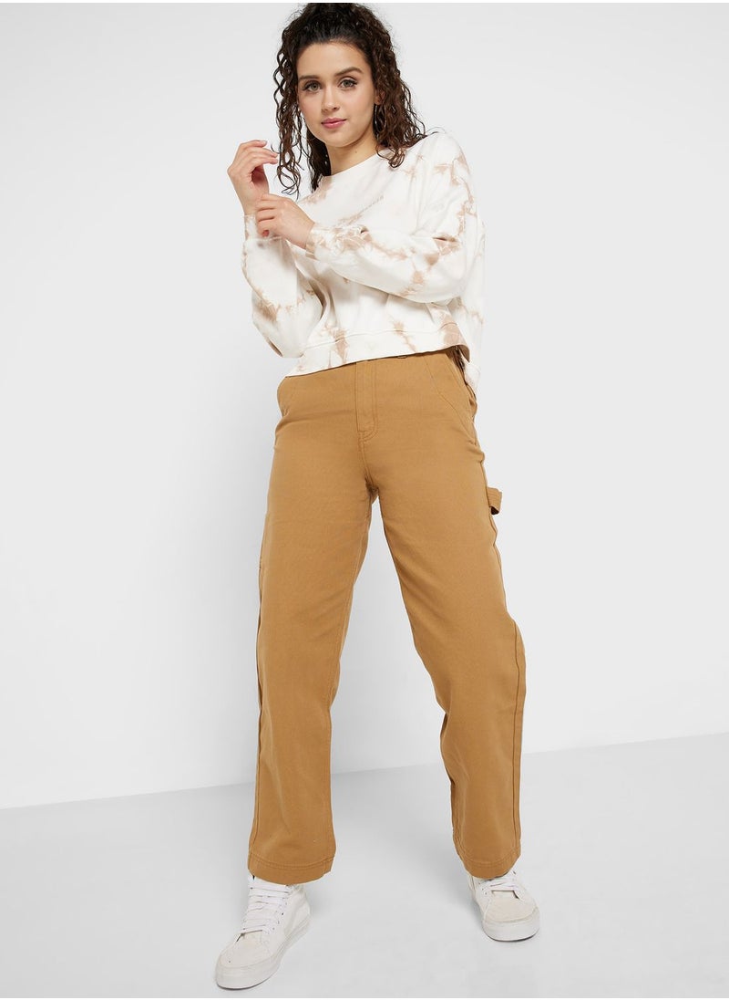 ONLY - Tie Dye Knitted Sweatshirt - Image 1