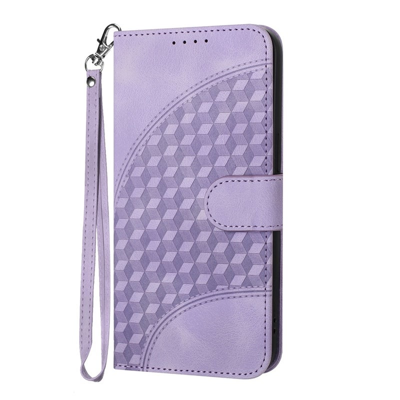 HuHa Case Cover For Motorola Moto G Power 5G 2024 Elephant Head Embossed Phone Leather Case with Lanyard(Light Purple) - Image 2
