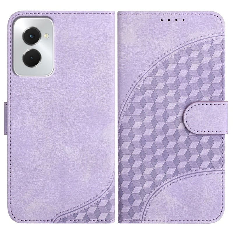 HuHa Case Cover For Motorola Moto G Power 5G 2024 Elephant Head Embossed Phone Leather Case with Lanyard(Light Purple) - Image 1