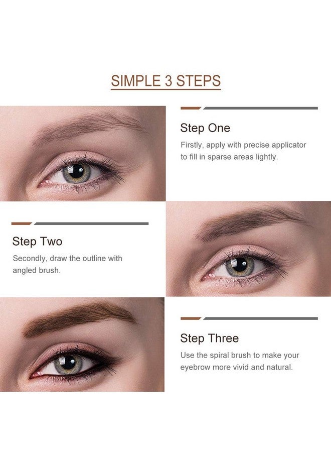 YOLETO Waterproof Eyebrow Gel - Ash Brown Tinted Mascara Makeup for Natural-Looking Brows, Long-Lasting Smudge-Proof Formula with Brow Shaper and Mascara Primer Brush Wand Kit - Image 4