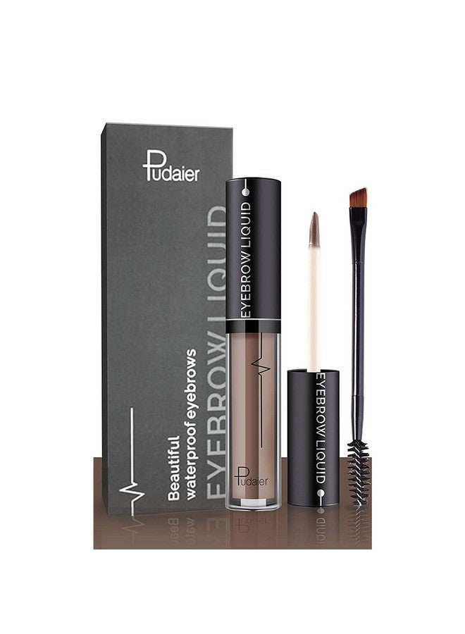 YOLETO Waterproof Eyebrow Gel - Ash Brown Tinted Mascara Makeup for Natural-Looking Brows, Long-Lasting Smudge-Proof Formula with Brow Shaper and Mascara Primer Brush Wand Kit - Image 1