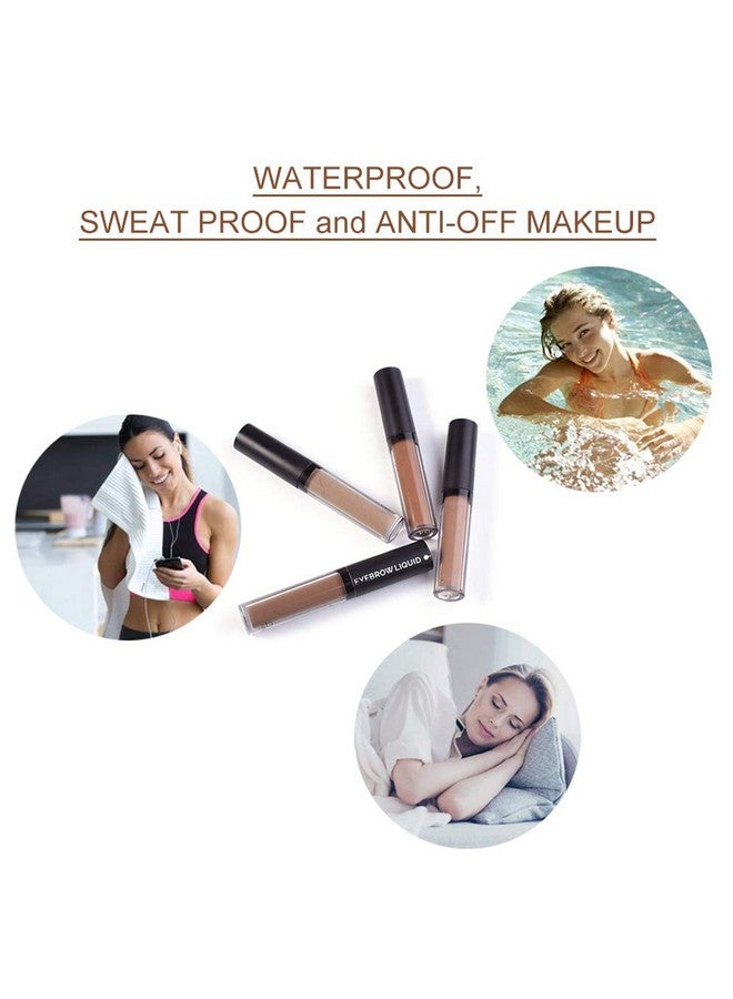 YOLETO Waterproof Eyebrow Gel - Ash Brown Tinted Mascara Makeup for Natural-Looking Brows, Long-Lasting Smudge-Proof Formula with Brow Shaper and Mascara Primer Brush Wand Kit - Image 3