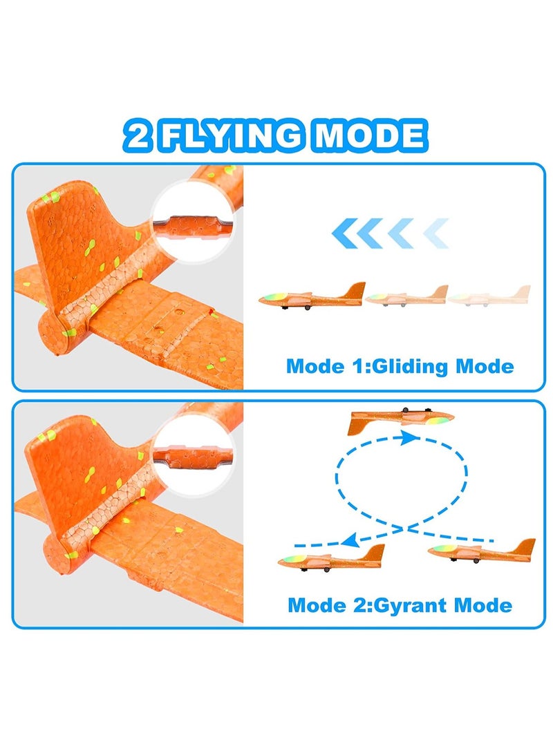 MIXDE 3 Pack Airplane Launcher Toys  2 Flight Modes LED Foam Glider Catapult Plane Toy for Boys  Outdoor Flying Toys Birthday Gifts for Boys Girls 4+ Year Old - Image 3
