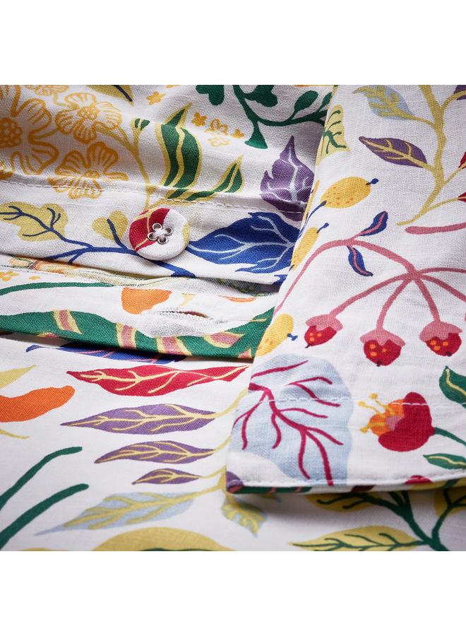 erorex Duvet cover and pillowcase, multicolour/floral pattern, 150x200/50x80 cm - Image 4